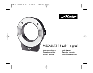 Handleiding Metz Mecablitz 15 MS-1 digital Flitser