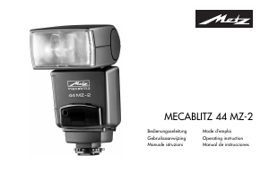 Manual de uso Metz Mecablitz 44 MZ-2 Flash