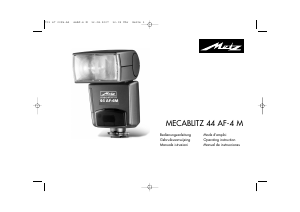Handleiding Metz Mecablitz 44 AF-4 M Flitser