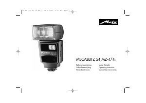 Mode d’emploi Metz Mecablitz 54 MZ-4i Flash