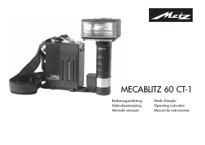 Mode d’emploi Metz Mecablitz 60 CT-1 Flash