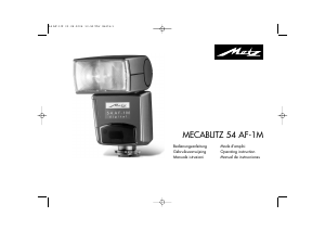 Manuale Metz Mecablitz 54 AF-1 M Flash