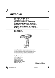 Manual de uso Hitachi DS 10DFL Atornillador taladrador