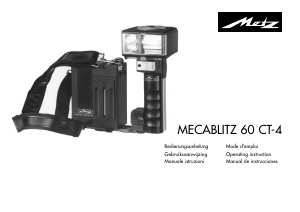 Manual Metz Mecablitz 60 CT-4 Flash