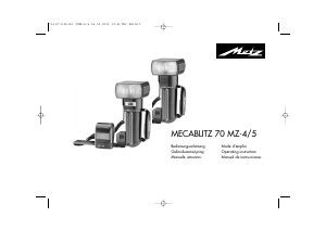 Manual de uso Metz Mecablitz 70 MZ-4 Flash