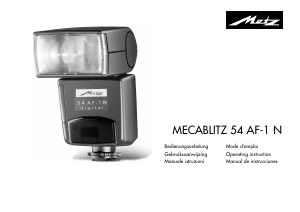 Manual Metz Mecablitz 54 AF-1 N Flash