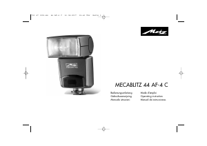 Mode d’emploi Metz Mecablitz 44 AF-4 C Flash