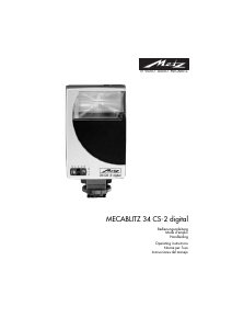 Manuale Metz Mecablitz 34 CS-2 digital Flash