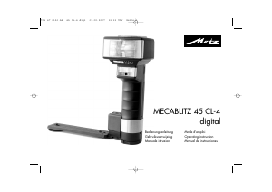 Manuale Metz Mecablitz 45 CL-4 digital Flash