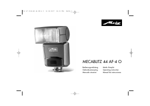 Manual de uso Metz Mecablitz 44 AF-4 O Flash