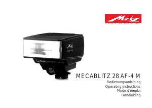 Handleiding Metz Mecablitz 28 AF-4 M Flitser