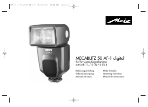 Manuale Metz Mecablitz 50 AF-1 digital Flash