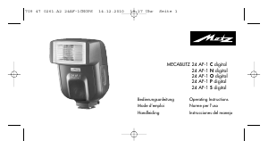 Manuale Metz Mecablitz 24 AF-1 C digital Flash