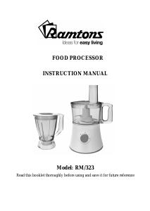Manual Ramtons RM/323 Food Processor