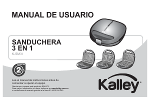 Manual de uso Kalley K-SM3I Grill de contacto
