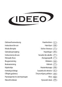 Handleiding Ideeo HT 0961 Haardroger