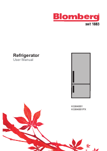 Manual Blomberg KGM4881 Fridge-Freezer