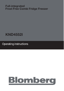 Manual Blomberg KND 4552 I Fridge-Freezer