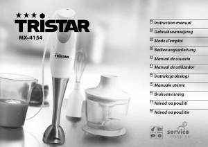 Instrukcja Tristar MX-4154 Blender ręczny