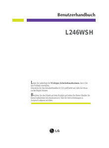 Bedienungsanleitung LG L246WSH-BN LCD monitor