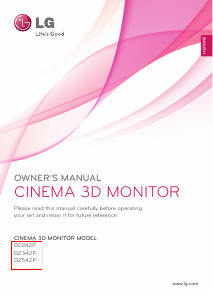 Manual LG D2542P-PN LCD Monitor