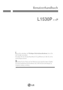 Bedienungsanleitung LG L1530PSNP LCD monitor