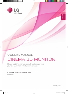 Manual LG D2342P-PN LCD Monitor