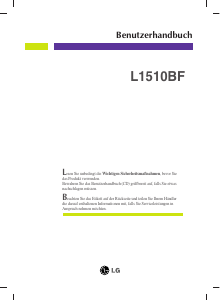 Bedienungsanleitung LG L1510BF-SV LCD monitor