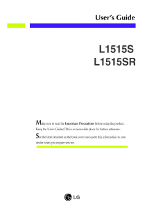 Manual LG L1515S LCD Monitor