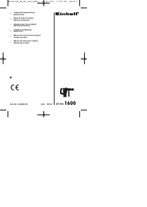 Mode d’emploi Einhell BT-RH 1600 Perforateur