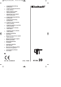 Mode d’emploi Einhell RT-RH 20 Perforateur