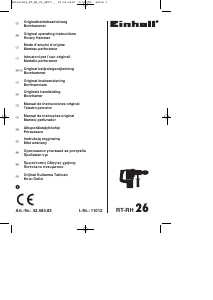 Mode d’emploi Einhell RT-RH 26 AK Perforateur