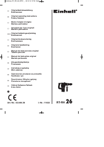 Manual de uso Einhell RT-RH 26 Martillo perforador