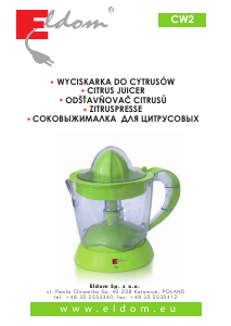 Manual Eldom CW2 Citrus Juicer