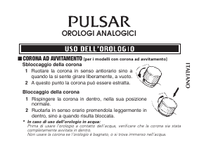 Manuale Pulsar PG8289X1 Regular Orologio da polso