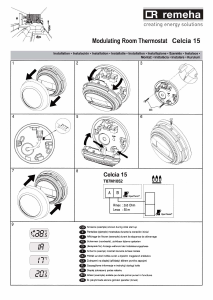 Kullanım kılavuzu Remeha Celcia 15 Termostat