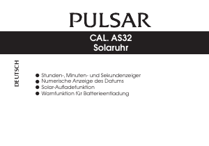 Bedienungsanleitung Pulsar PX3089X1 Accelerator Armbanduhr