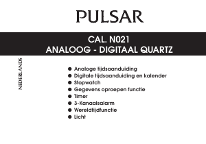 Handleiding Pulsar PZ4003X1 Accelerator Horloge