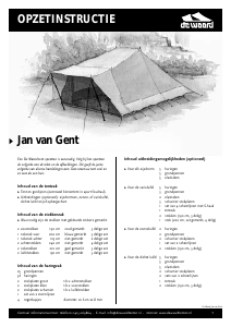 Handleiding De Waard Jan van Gent Tent