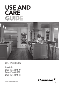 Manual Thermador DWHD440MPR Dishwasher