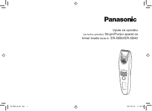 Priručnik Panasonic ER-SB60 Šišač za kosu