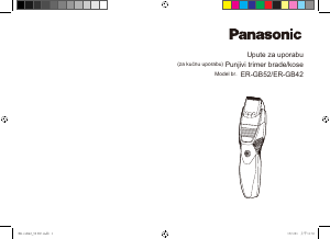 Priručnik Panasonic ER-GB52 Šišač za kosu