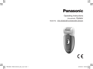 Instrukcja Panasonic ES-ED23 Depilator