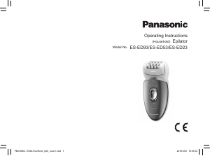 Mode d’emploi Panasonic ES-ED93 Epilateur