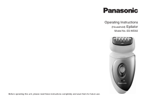 Brugsanvisning Panasonic ES-WD92 Epilator