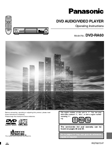 Handleiding Panasonic DVD-RA60 DVD speler