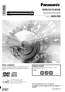 Handleiding Panasonic DVD-F85P DVD speler