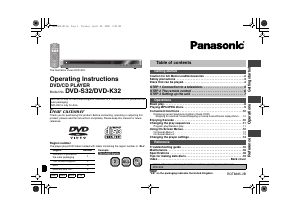 Handleiding Panasonic DVD-K32 DVD speler