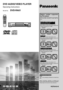 Handleiding Panasonic DVD-RA61 DVD speler