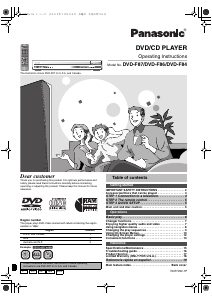 Handleiding Panasonic DVD-F84 DVD speler